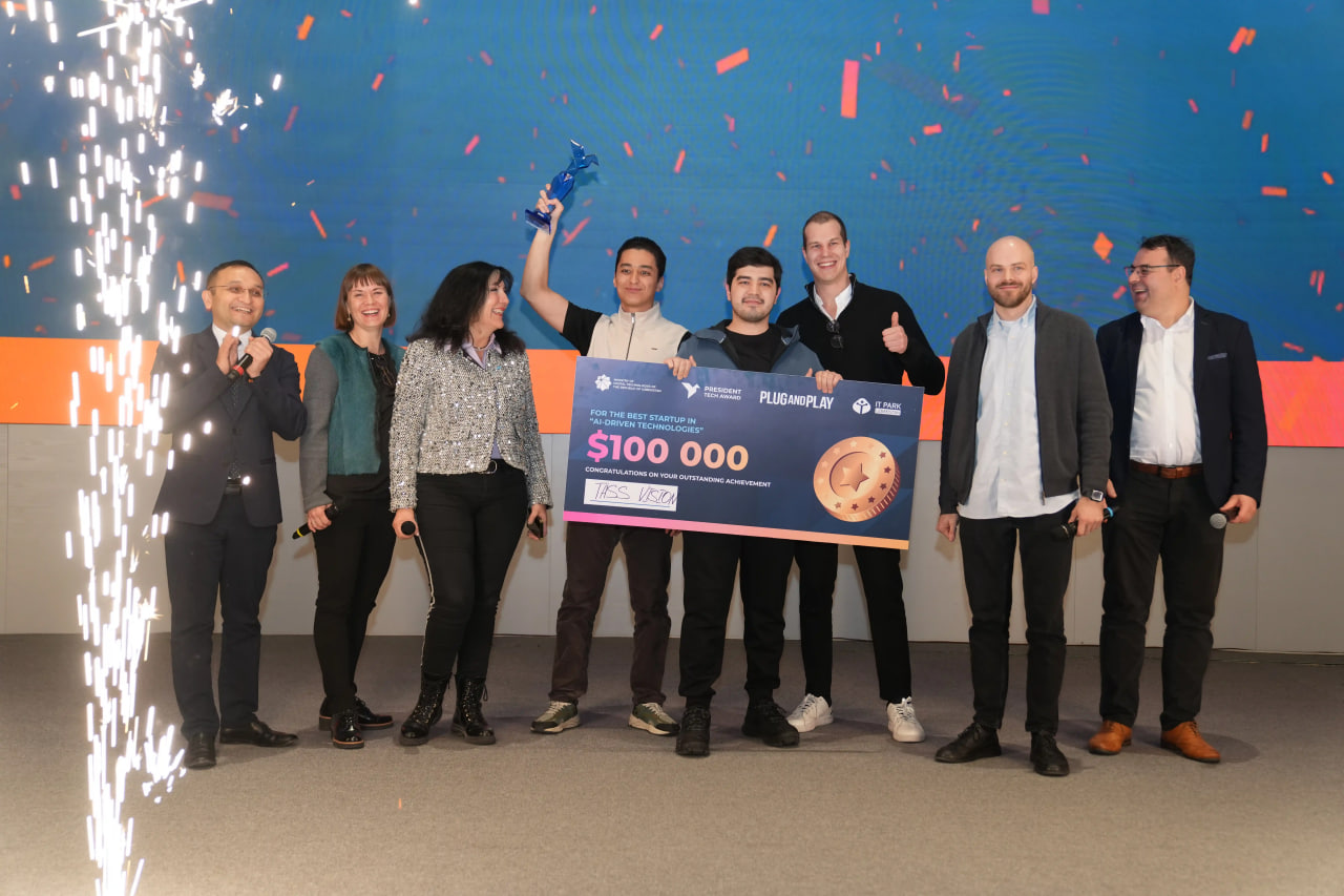TASS Vision receiving the President Tech Award 2024